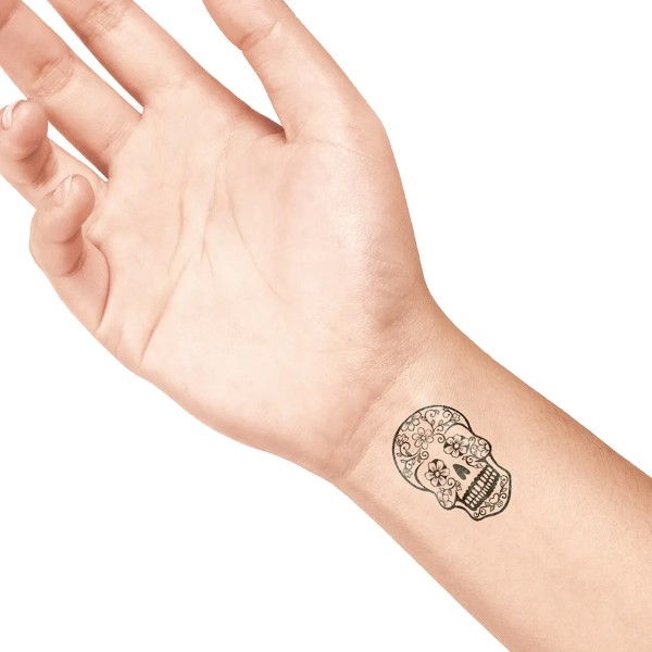 Tampon tatouage temporaire LaDot - Crâne 137 - 4 x 6 cm - Photo n°3