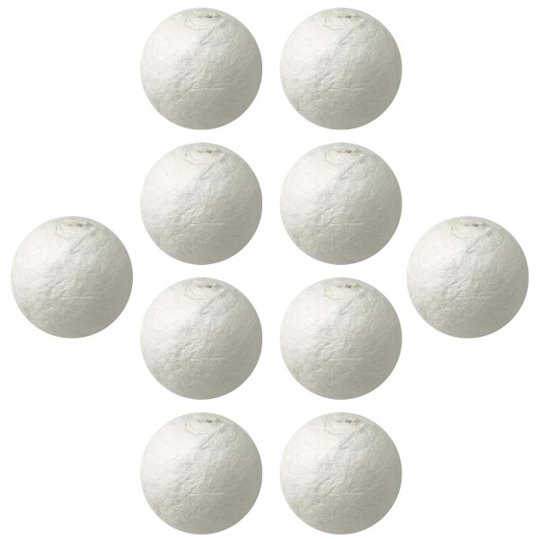 Boules de cellulose - Blanc - 8 cm - 10 pcs - Photo n°1