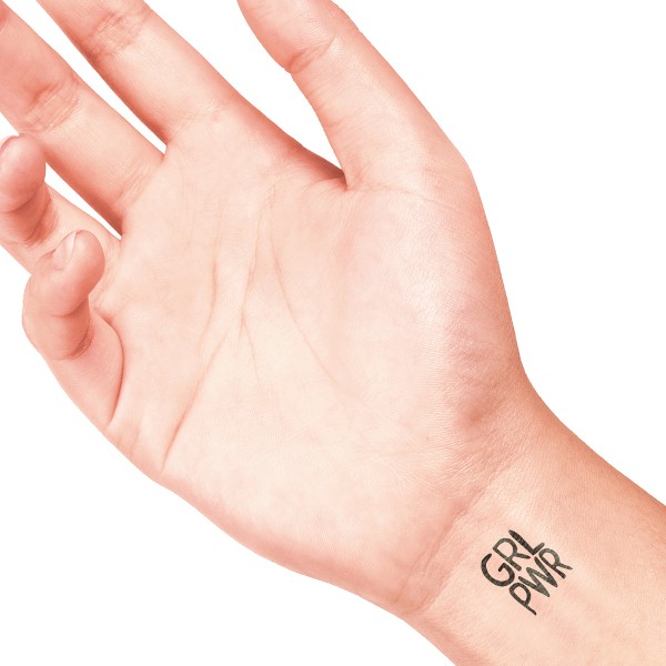 Tampon tatouage temporaire LaDot - Girl power - 3 cm - Photo n°3
