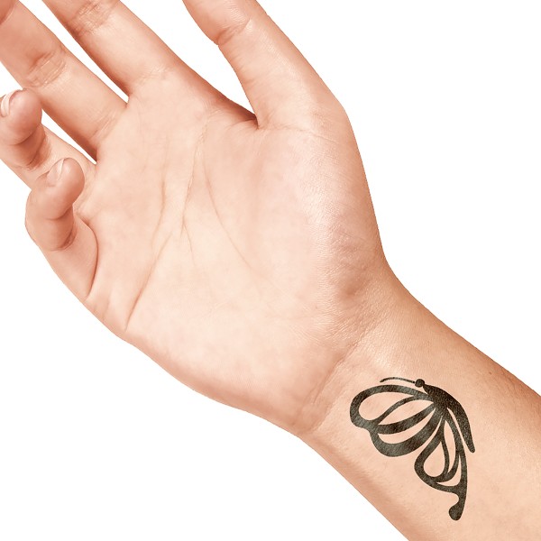 Tampon tatouage temporaire LaDot - Papillon - 4 x 6 cm - Photo n°3