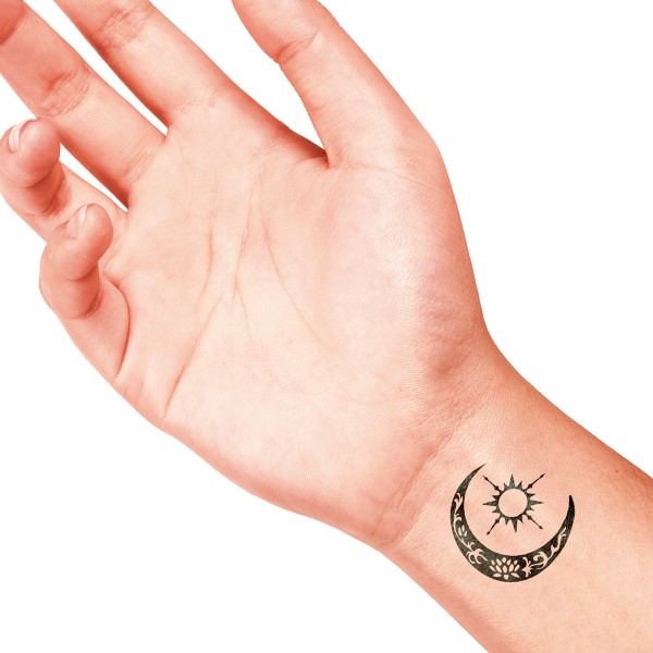 Tampon tatouage temporaire LaDot - Lune - 4,5 x 4,5 cm - Photo n°4