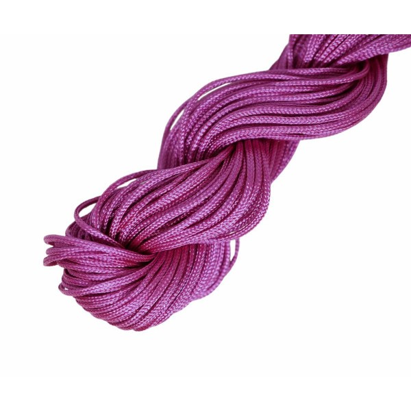 28m 90ft 30yrd Fuchsia Rose Nylon Cordes Nylon Twisted Braided Beading Knotting String Shamballa Kum - Photo n°1