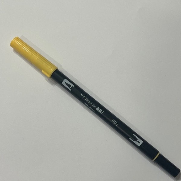 Feutre aquarellable Tombow ABT Dual pinceau Pen 991 jaune - Photo n°1