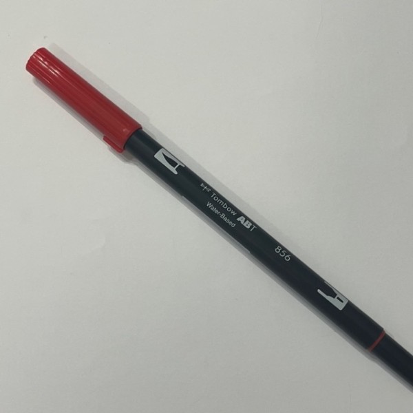 Feutre aquarellable Tombow ABT Dual pinceau Pen 856 rouge - Photo n°1
