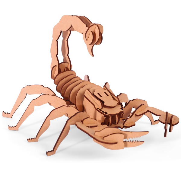 Maquette 3D en bois - Scorpion - 25 x 20 x 13,5 cm - 35 pcs - Photo n°2