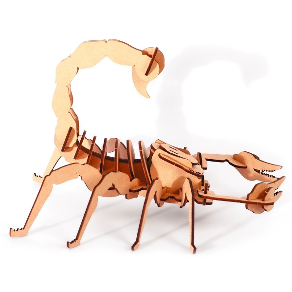 Maquette 3D en bois - Scorpion - 25 x 20 x 13,5 cm - 35 pcs - Photo n°4