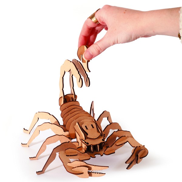 Maquette 3D en bois - Scorpion - 25 x 20 x 13,5 cm - 35 pcs - Photo n°5