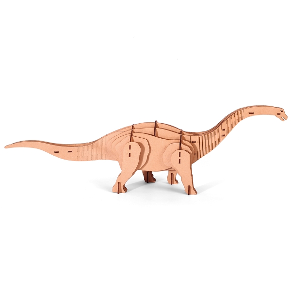 Maquette 3D en bois - Diplodocus - 49 x 10 x 15 cm - 38 pcs - Photo n°2