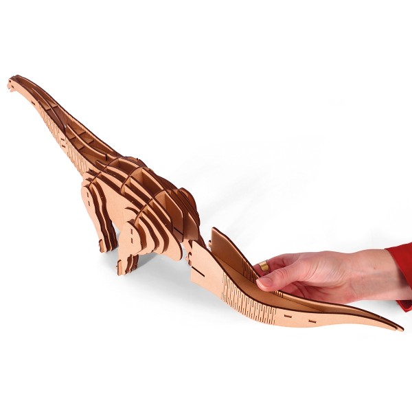 Maquette 3D en bois - Diplodocus - 49 x 10 x 15 cm - 38 pcs - Photo n°4