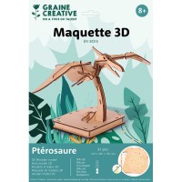 Maquette 3D en bois - Ptérosaure - 16 x 38,5 x 24 cm - 31 pcs