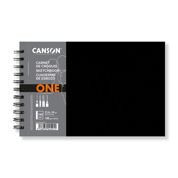 Carnet Art Book One Canson - Croquis - 14 x 21,6 cm - 100 g - 80 feuilles - Photo n°1