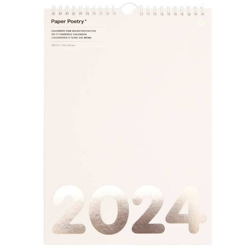 Calendrier 2024 en papier pour cadeaux magiques du nouvel an