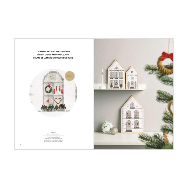 Livre broderie n°182 Rico Design - Point de croix - Christmas Joy - 23 x 16,5 cm - 64 pages - Photo n°5