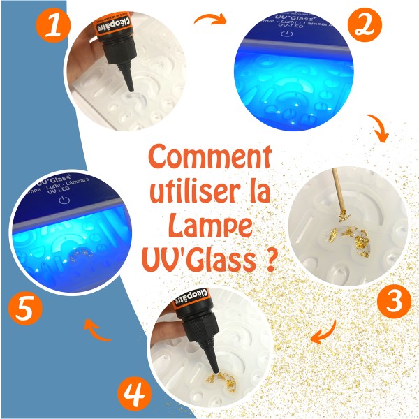 Lampe UV pour résine UV'GLASS - 24 w - Résine glaçage - Creavea