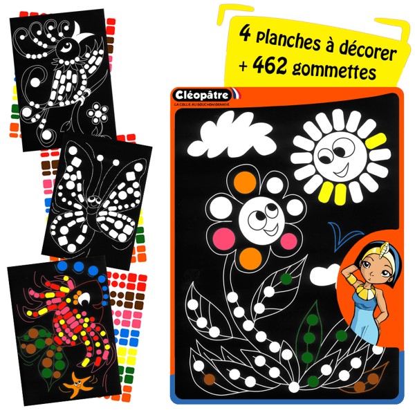 Gommettes rondes multicolores métallisées - APLI Kids - 624 pcs - Gommette  géométrique - Creavea