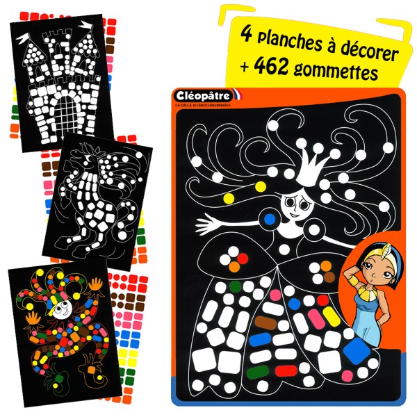 Kit atelier gommettes - Princesses - Multicolore - 462 pcs - Photo n°2