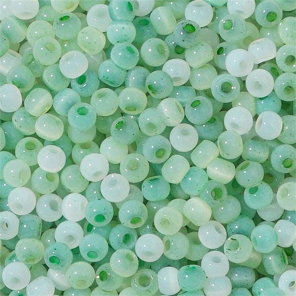 PS11890610 Lot 1 sachet d'environ 240 Perles de verre - Rondes 4mm - Photo n°1