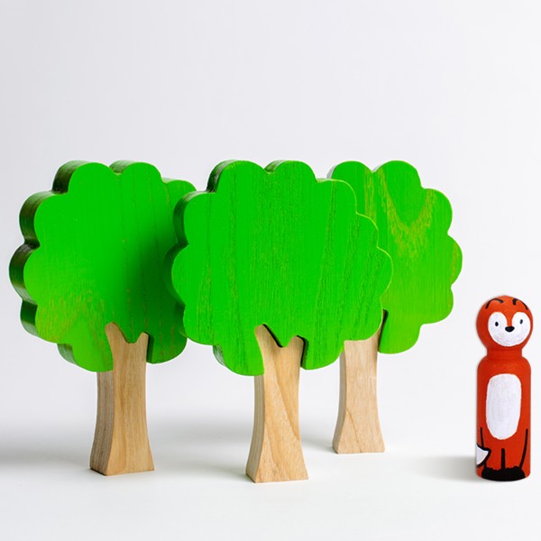 Figurines en bois à décorer - 7 cm - 10 pcs - Photo n°3
