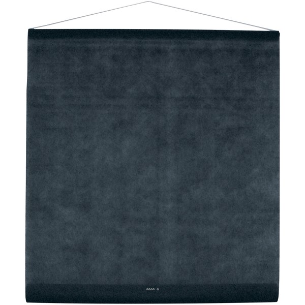 Tenture de Salle uni Noir en tissu non tissé 80 cm X 12 m - Photo n°1