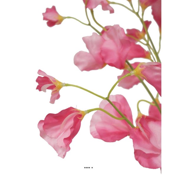 Pois de senteur fleur artificielle en 3 branches H 50 cm Rose fushia - Photo n°3