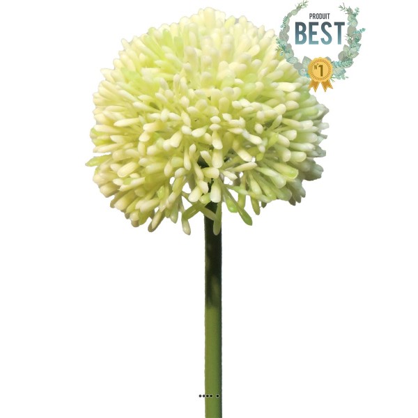 Allium artificiel en tige H 45 cm Crème - BEST - Photo n°1