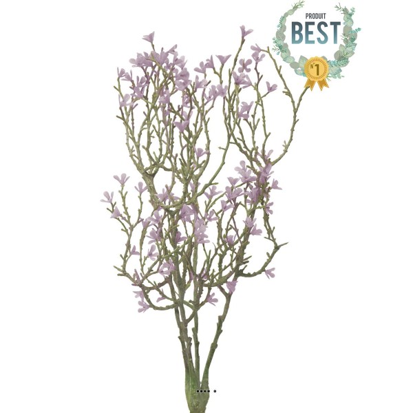 Jasmin artificiel en branche, 4 ramures, H 44 cm Mauve violet - BEST - Photo n°1