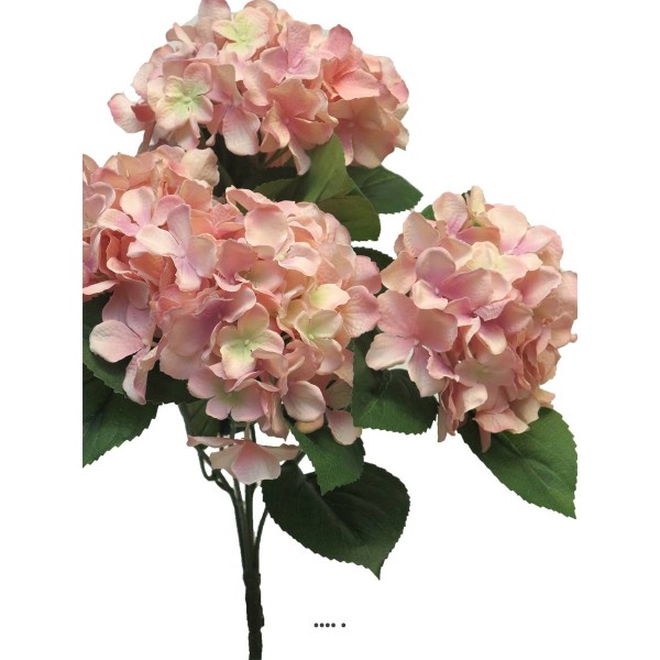Bouquet d’Hortensia artificiel en branche, H 45 cm Rose - BEST - Photo n°3