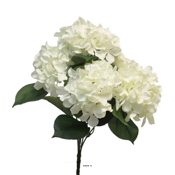 Bouquet d’Hortensia artificiel en branche, H 45 cm Crème - BEST - Photo n°3