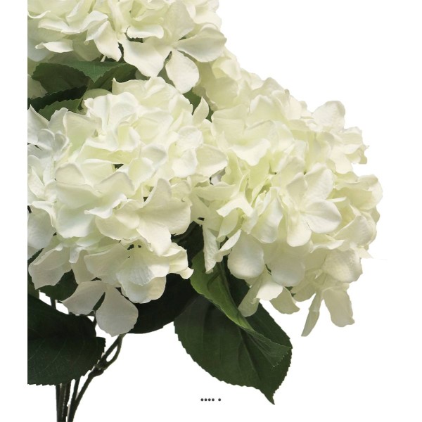 Bouquet d’Hortensia artificiel en branche, H 45 cm Crème - BEST - Photo n°4