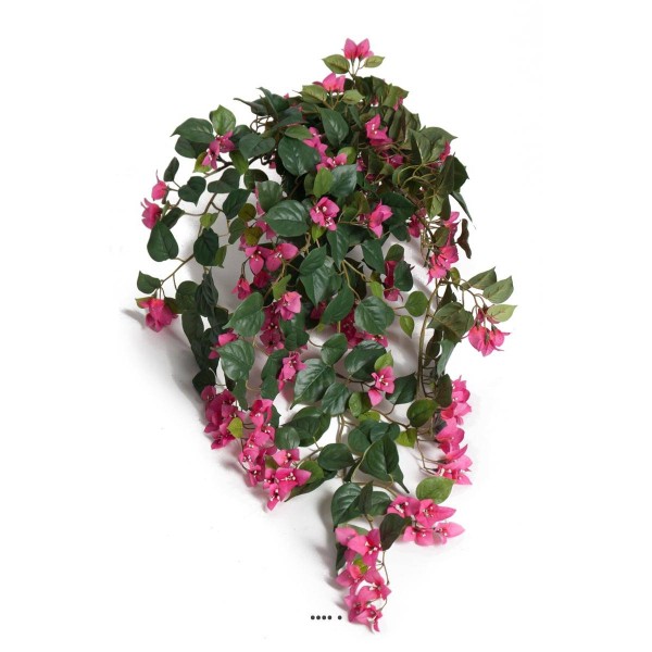 Bougainvillier artificiel en fleurs retombant, en pot, L 50 cm - Photo n°1
