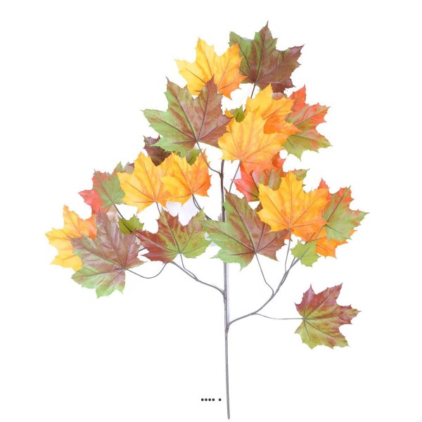 Branche de platane artificielle, 23 feuilles, H 78 cm, D 58 cm Automne - Photo n°2