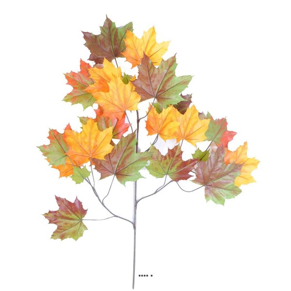 Branche de platane artificielle, 23 feuilles, H 78 cm, D 58 cm Automne - Photo n°1