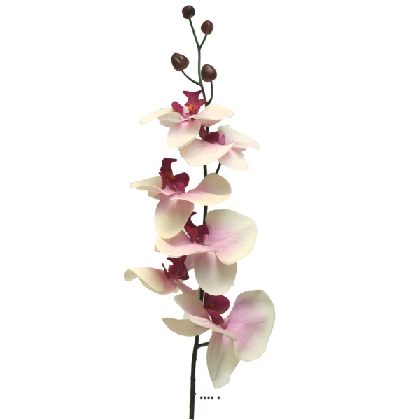Tige d’orchidée phalaenopsis artificielle, H78 cm Pourpre-blanc - BEST - Photo n°2