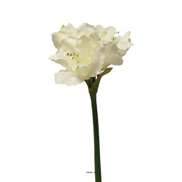 Amaryllis artificiel H 65 cm Superbe Crème - Photo n°1