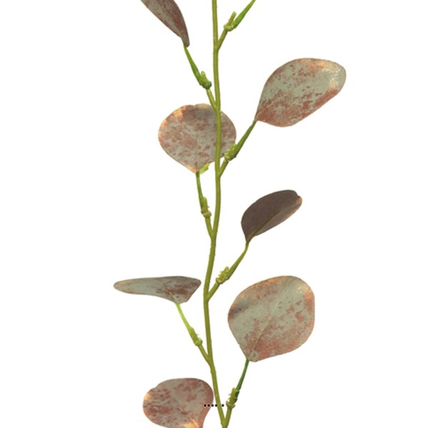 Guirlande de feuilles d'eucalyptus artificiel pourpre 182 cm - Photo n°2