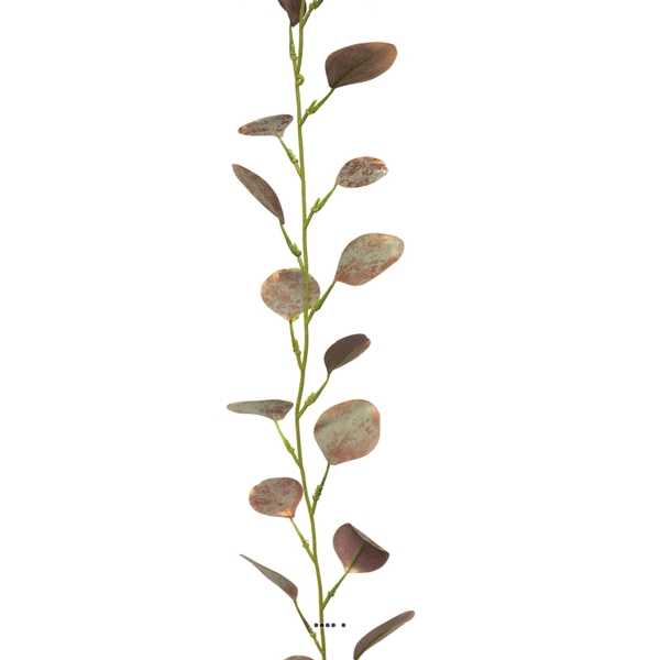 Guirlande de feuilles d'eucalyptus artificiel pourpre 182 cm - Photo n°3