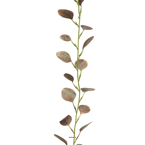 Guirlande de feuilles d'eucalyptus artificiel pourpre 182 cm - Photo n°1