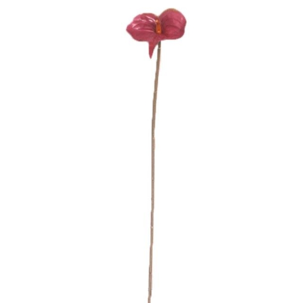 Anthurium artificiel H 67 cm Rouge - Photo n°4