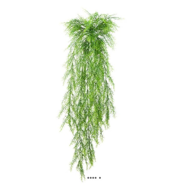 Chute d'asparagus sprengeri artificiel L 75 cm lg 30 cm plastique - Photo n°2