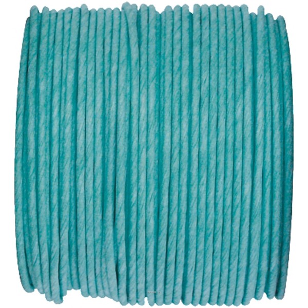 Cordon Papier laitonne Turquoise D 2 mm bobine de 20 metrès - Photo n°1