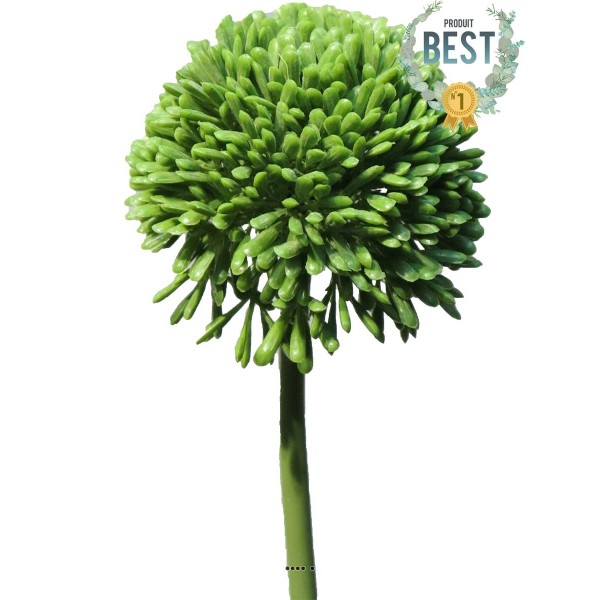 Allium artificiel en tige H 45 cm Vert - BEST - Photo n°1