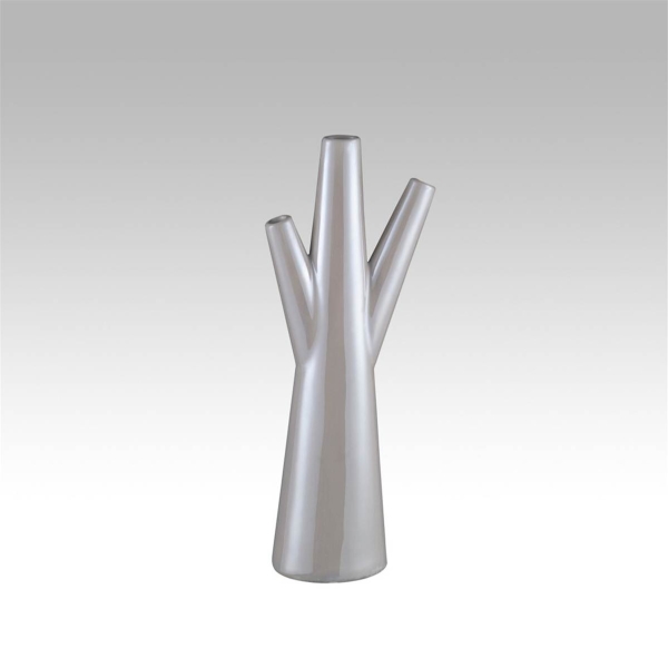 Vase Ceramique Blanche Perle L 16 x 8 2 x H 40 cm - Photo n°1