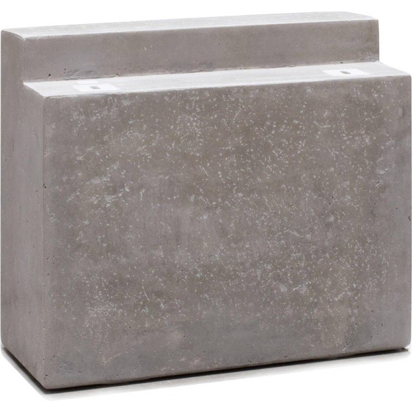 Base en fibres de ciment L 51x20 cm H 43 cm Ext. pour banc décoratif gris - Photo n°1