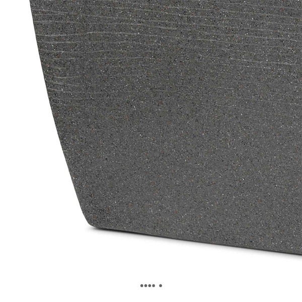 Jardinière rectangle granite en plastique moderne L90xH40xl40 cm Gris - Photo n°3