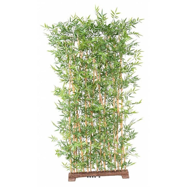 Haie de Bambou artificiel dense extérieur anti-UV H 180 cm Vert - Photo n°2