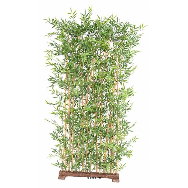 Haie de Bambou artificiel dense extérieur anti-UV H 180 cm Vert - Photo n°1