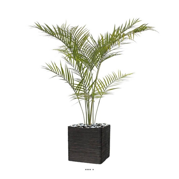 Palmier areca artificiel pour extérieur H 165 cm grandes palmes - Photo n°1