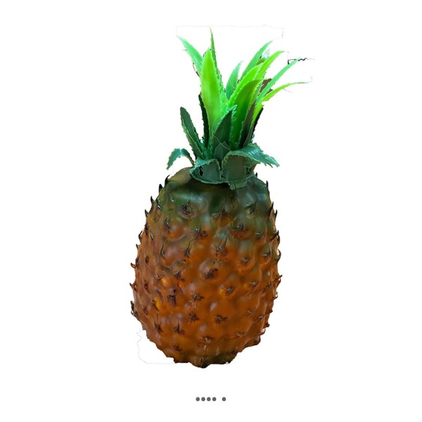 Ananas fruit artificiel H29cm et D13cm Magnifique feuillage plastique - Photo n°1