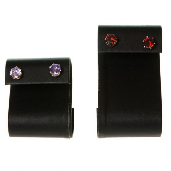 Porte bijoux support boucle d'oreille s pour bijouterie (1 paire) h 6 cm Noir - Photo n°1