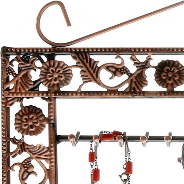 Porte bijoux mixte collier boucle bracelet Cuivre - Photo n°2